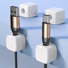 磁吸胶贴理线器绕线器束线器桌面数据线收纳神器批发固线器理线夹