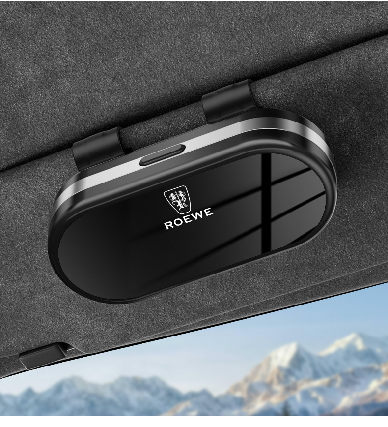 High-End Car-Mounted Glasses Case, Sun Visor Sunglasses Clip, Car Interior Glasses Holder, Sunglasses Storage Box, Glasses Stand