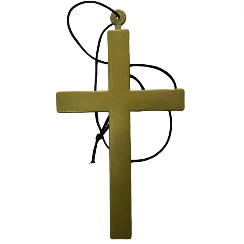 COS Сыну -невидимая теща? Halloween Makeup Dance Priest Priest Cross Cross Golden Cross Prop Clothing
