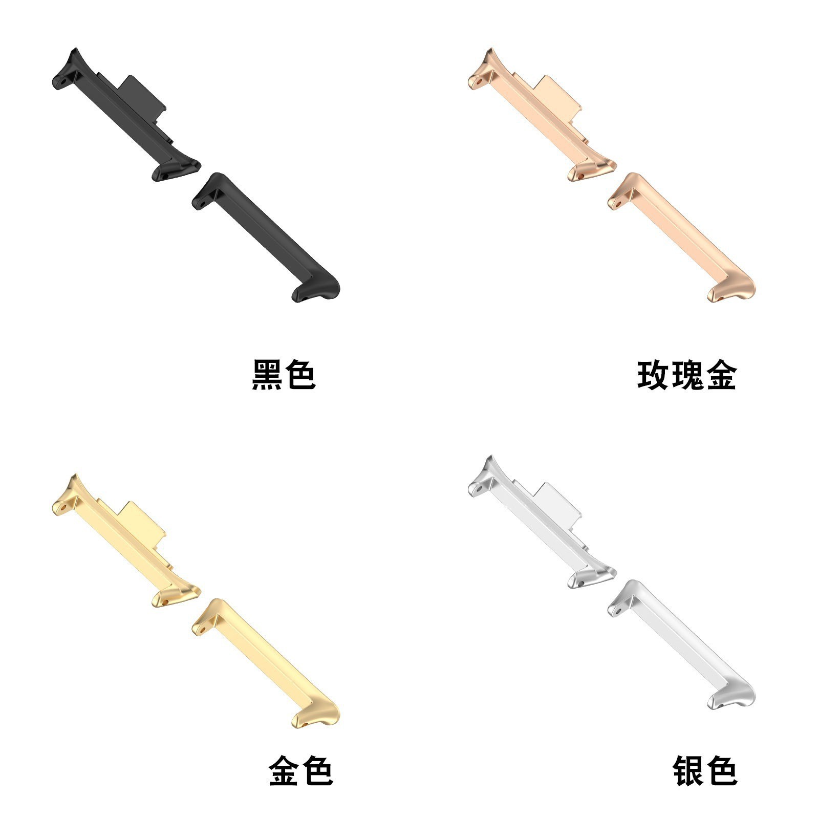 Compatible with the miband8Pro/ Redmi 4 band connector, Mi Band 8Pro/ Redmi 4 raw ear model head grain undefined