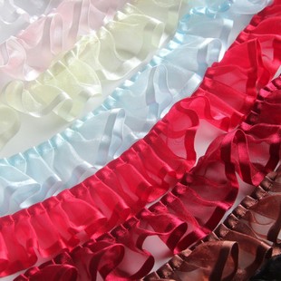 Wrinkled Snow Yarn Webbing Lace Skirt Decoration Width 3.5cm Multi-Color Handmade DIY Accessories Wholesale Now