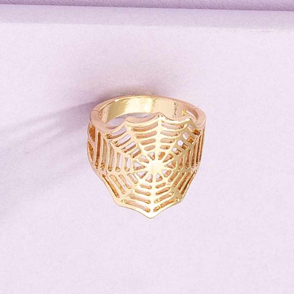 Retro Fashion Hollow Spider Web Ring Wholesale Nihaojewelry display picture 3