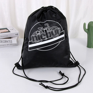Factory Direct Supply Waterproof Polyester Bag 210d420d Nylon Bag Drawstring Backpack Bag Oxford Cloth Storage Bag Printed with LOGO