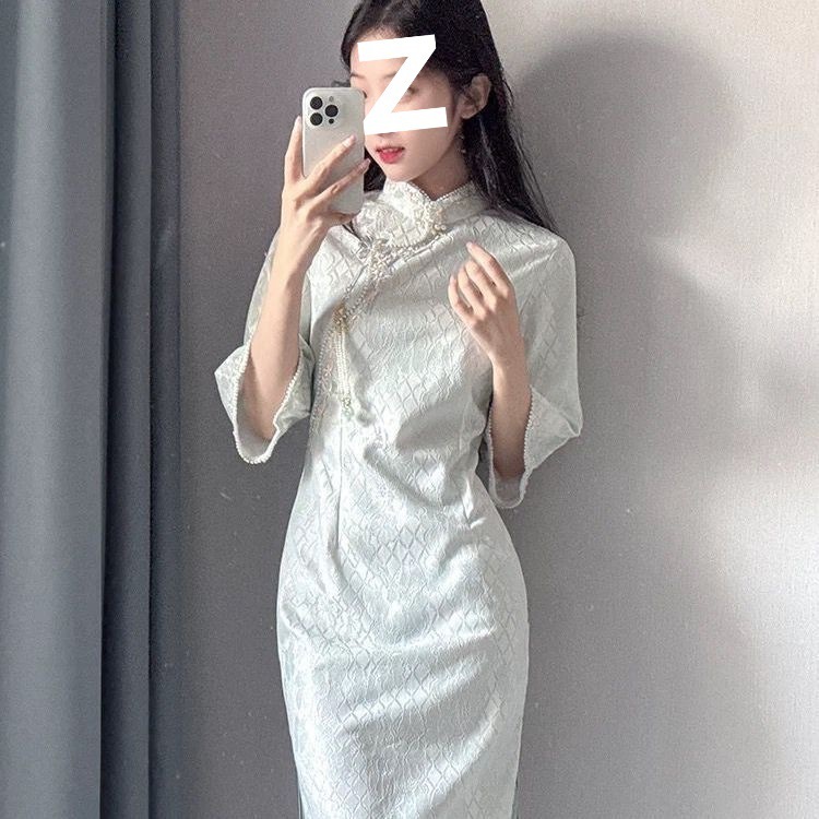 温婉淑女范旗袍2025春款改良版新中式国风年轻款日常气质显白|undefined