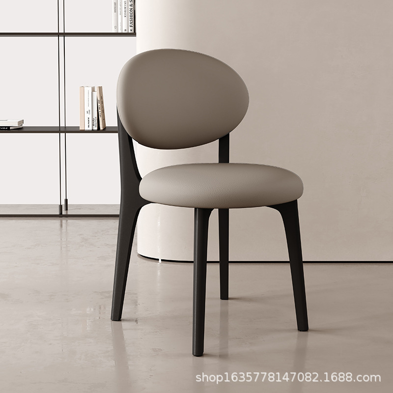 Silla de comedor de madera maciza moderna, comedor casero, hotel, cómodas sillas de respaldo, estilo nórdico, mesa de comedor simple, taburetes