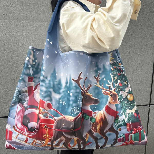 Christmas shopping bag one shoulder