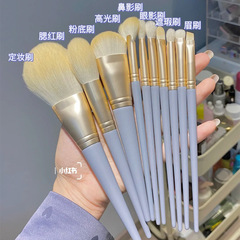 Blue Bridge 10-Piece Makeup Brush Set Beginner Eyeshadow Brush Blush Brush Foundation Soft Hair Set Makeup Tools Dropshipping