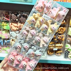 ネットセレブ人気のかわいい立体植毛布漫画子供用ヘアピン女の子サイドクリップ小学生ヘアピン帽子