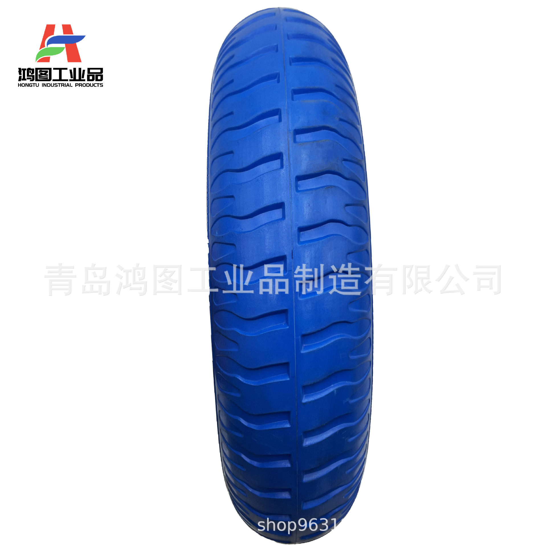 15寸3.25-8PU发泡轮 带轴 (3)