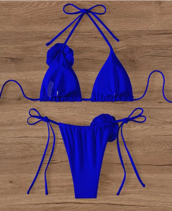 140g Weight Sexy Feel Of Sensation Mid Waist Panties Waist Bikini Panties Style Bralette Bra Category Nylon, Spandex Fabric Type 2 Pieces Set Quantity Swimming Pool Occasion Solid Color Pattern Women's Gender Women's Solid Color 2 Pieces Set Bikinis Swimwear 14