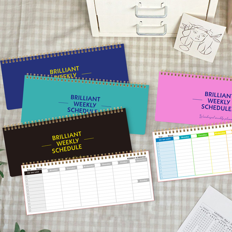 in stock 2025 New Cross-border English Long Strip Week Plan Simple Coil Notes Time Management Handbook in stock 2025 New Cross-border English Long Strip Week Plan Simple Coil Notes Time Management Handbook