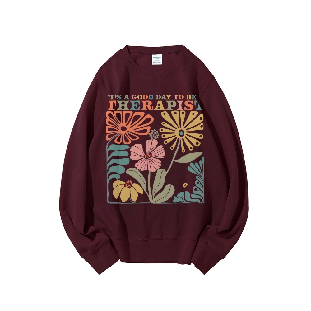 Therapist Sweatshirt Therapy Crewneck Counselor Sweatshirt M