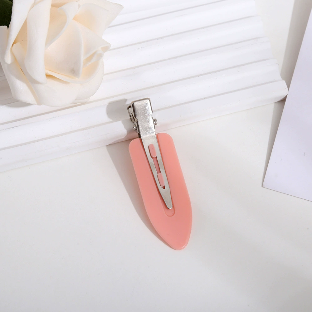 Universal acrylic matte hairgrip, cute cream hair accessory, wholesale