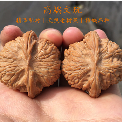 地攤文玩核桃異形四棱大王勇官帽磨盤焖尖四座樓獅子頭手玩核桃