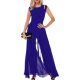 2023 Amazon Independent Station Stitching Slim Fit Women's Crewneck Sleeveless Hollow Milk Silk Solid Color Pants