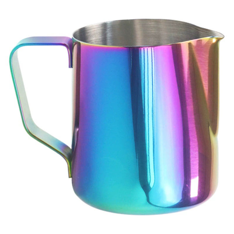 Производители прямолинейно поставляют чашку из нержавеющей стали 304 с шкалой для измерения чашки кофе для вытягивания молока