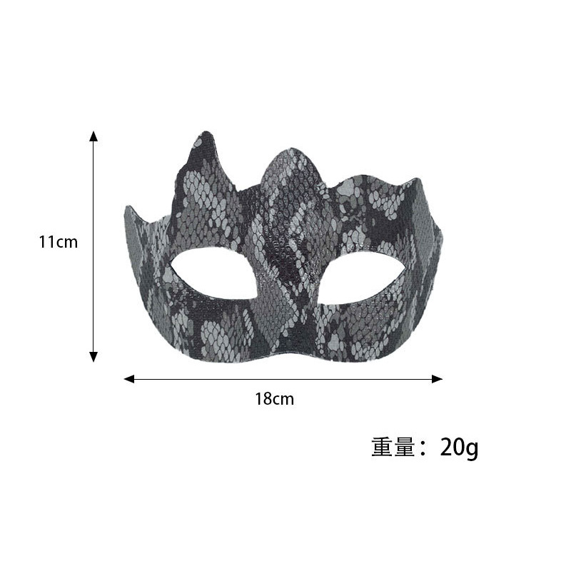 Máscaras de pareja media cara máscaras de baile piel de serpiente piel de cocodrilo máscaras de ojos fiesta de Halloween luchador jugueteo props