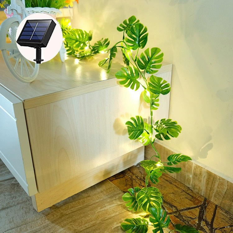 LED-украшение для шатра в поездке, световая лента, светильник из ротанга на солнечной батарее