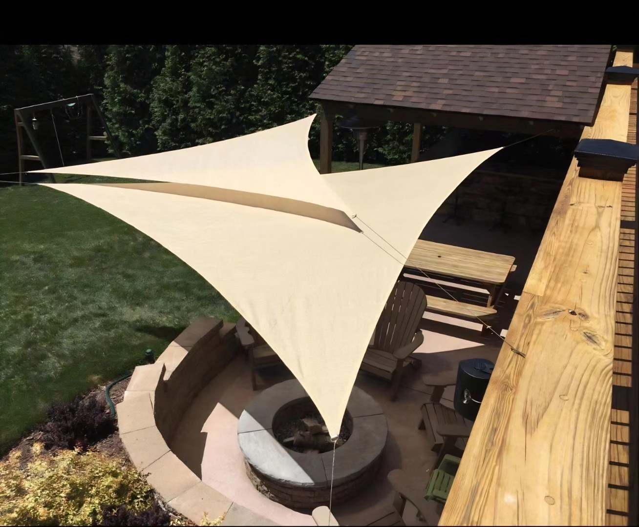 Cross-border canopy tent outdoor Oxford cloth UV-proof waterproof rainproof courtyard sunshade large size sunshade sail