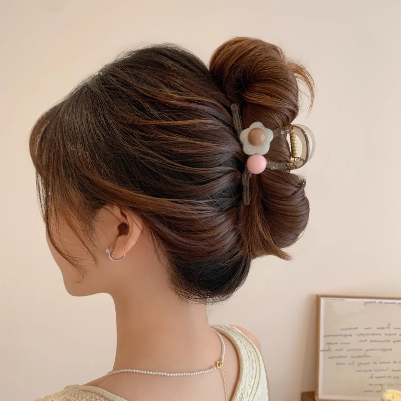 Cantidad de cabello menos agarrar clip de cabello de tiburón tamaño medio clip de cabello de alta sensación pin de cabello tocado 2025 nuevo