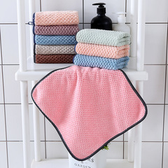 Kitchen Towel Pineapple Pattern Square Dish Towel Non-losing Fiber Water Absorbent Scouring Cloth Hangable Bowl Brush Towel Dish Cloth