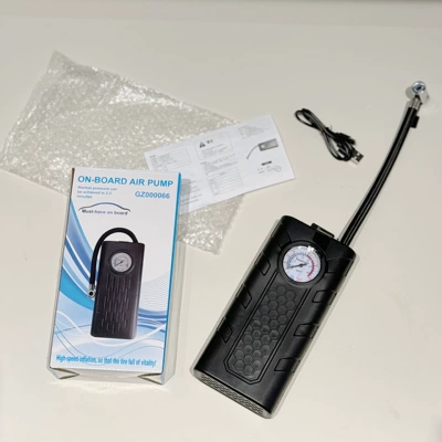 Wireless Car Air Pump Wireless Air Pump Car Tire High Power Portable Electric Air Pump (Hava nasosu) - car-air-pump-honeycomb-model-english-color-box