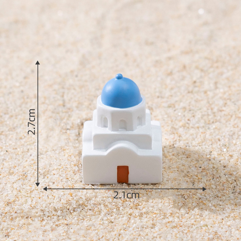 クリエイティブヨーロッパ地中海ハウスヴィラモデル建物 diy 装飾アクセサリーマイクロ風景樹脂小さな装飾品|undefined