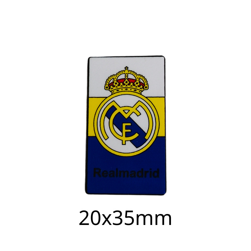 Insignias metálicas transfronterizas, pegatinas para teléfonos móviles, broches, Copa Mundial, Liga de Campeones, club de fútbol, insignias del Real Madrid, insignias del Liverpool al por mayor