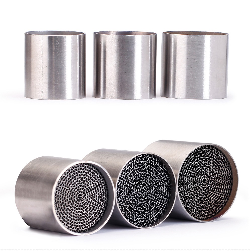 Special for motorcycle exhaust pipes, honeycomb liner, type three-way catalytic converter, back-pressure core, catalytic honeycomb silencer plug