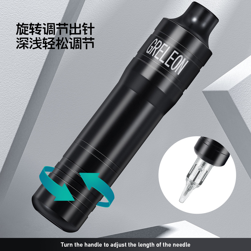 Leather base mechanical iron core motor tattoo machine fog cutting line RCA interface Wenzhou tattoo equipment factory wholesale