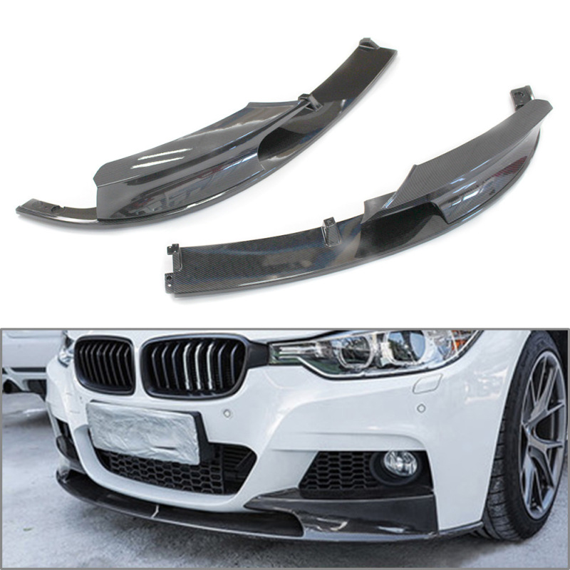 Bmw3系F30F35スポーツタイプの前唇包角帯骨格前シャベル320MP炭素繊維紋の包囲に適しています。|undefined