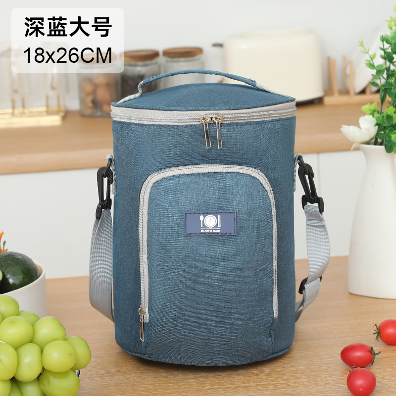 Bolsa de aislamiento portátil de alto valor facial para el trabajo y la escuela con bolsas de almuerzo, bolsas de aluminio gruesas, bolsas de almuerzo redondas