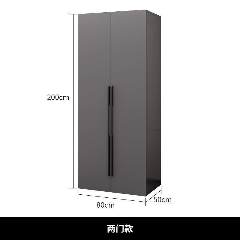 衣柜家用卧室实木现代简约简易玻璃门柜子免安装组合大衣橱|undefined