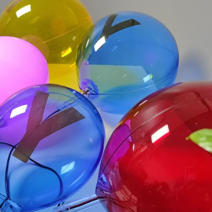 亚克力气球透明彩色球发光球 有机玻璃半球罩子厂家定制