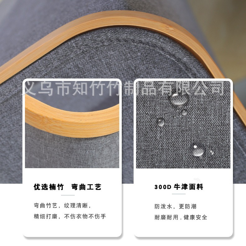 Cesta de ropa sucia de bambú de estilo japonés para dormitorio con bolsa interior y tapa, cesta de almacenamiento de ropa sucia plegable, cesta grande para ropa sucia para baño