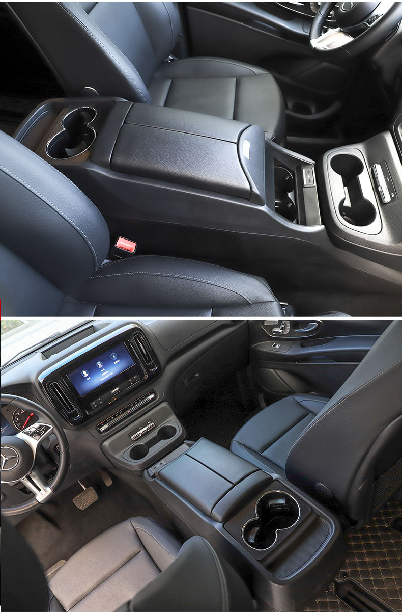 Suitable for 24-25 Mercedes-Benz New Vito Armrest Box Interior Central Channel Storage Box Vito Modified Armrest Box