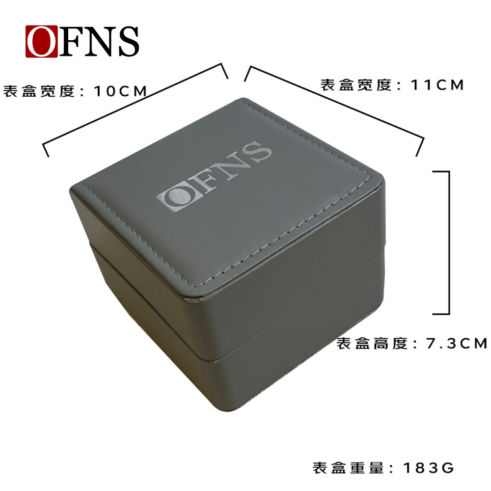 OFNS 개별 회색 가죽 기계식 케이스