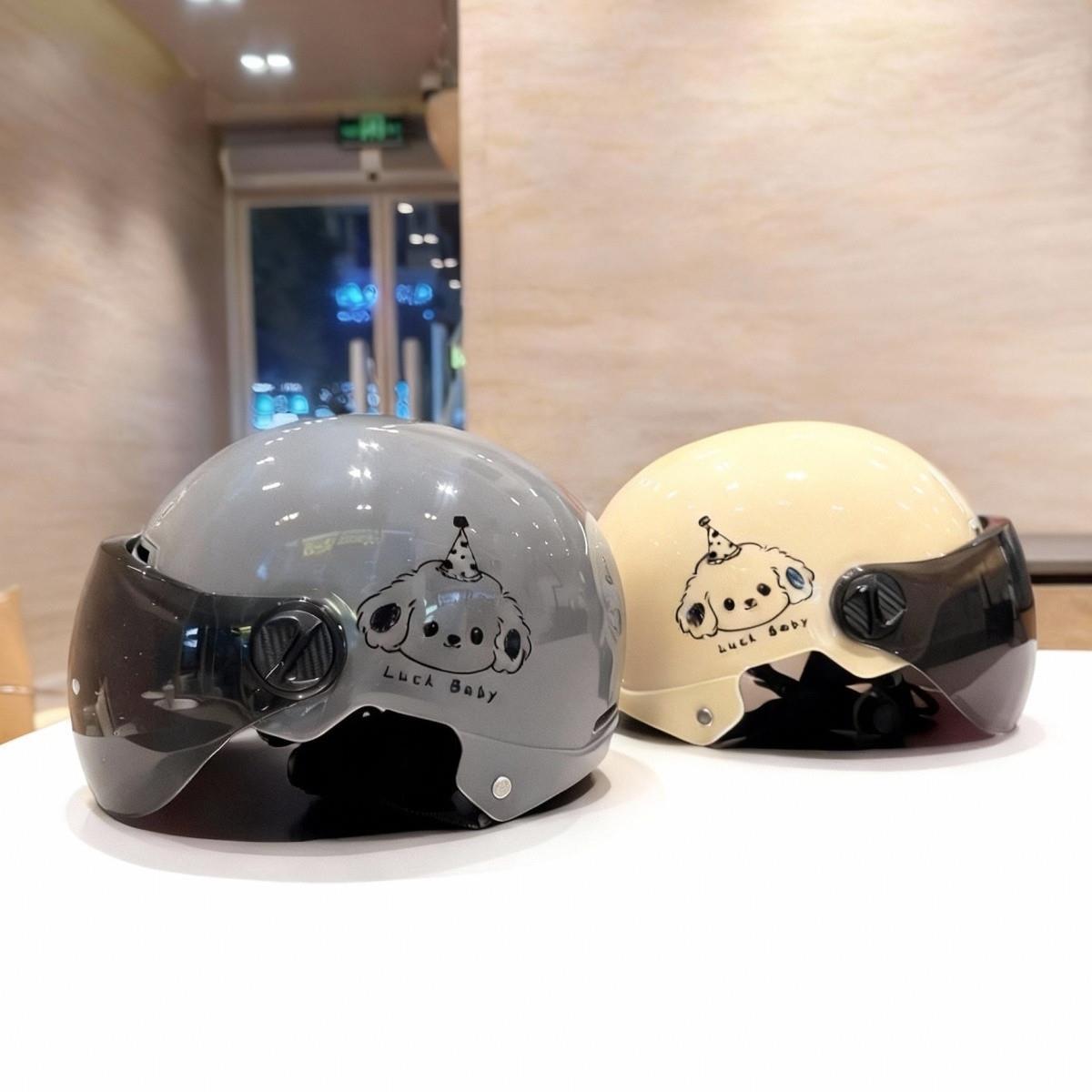 National standard certified electric vehicle helmet for men and women, motorcycle summer safety helmet, sun protection, suitable for all seasons, half helmet