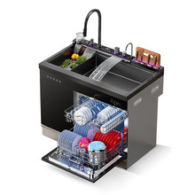 跨境专供 1000mm超声波集成水槽洗碗机一体家用厨房嵌入式洗碗机