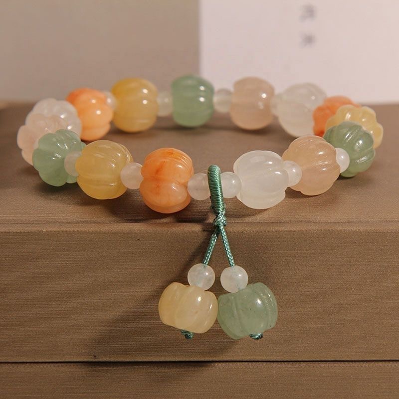 Tianshan al por mayor calabaza verde oro jade pulsera puls