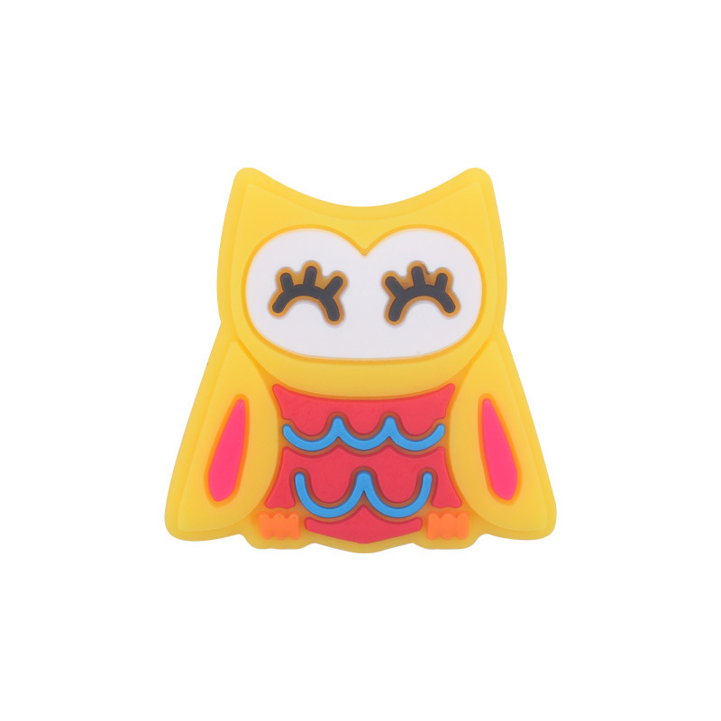 Nuevos suministros para bebés de dibujos animados búho mordedor creativo DIY bebé molar pezón cadena anti-caída cadena Accesorios