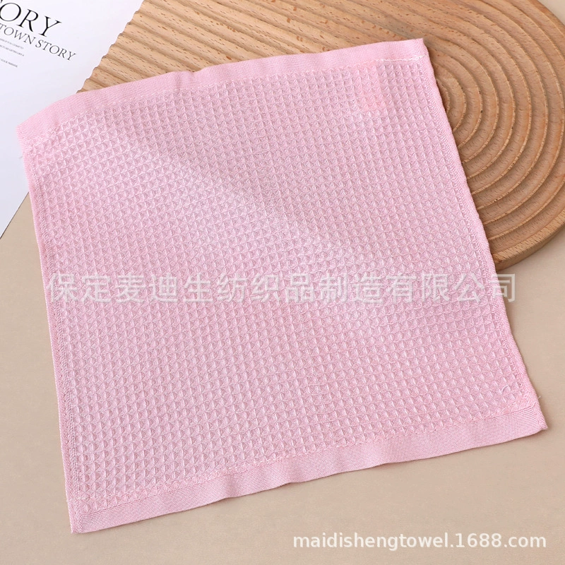 [亚马逊热销华夫格挂钩洗碗巾不沾油蜂窝方巾柔软吸水耐用易清洁]