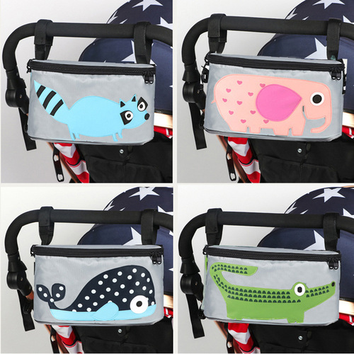 Baby stroller accessory bag, multi-functional mother's bag for outdoor use, electric bike storage bag, item basket