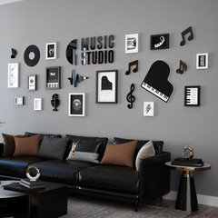 高分子6241音樂照片牆裝飾畫簡約音樂培訓少兒聲樂現代客廳牆掛畫