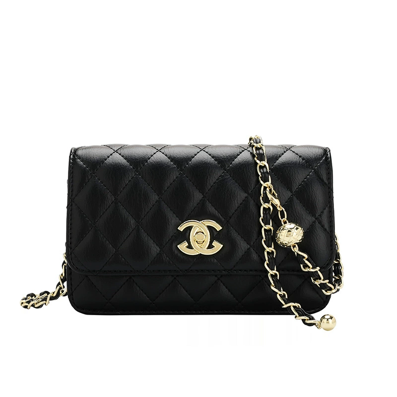 Сумка через плечо (стиль Chanel), натуральная кожа, маленькая однолучевая 22×8×14 см