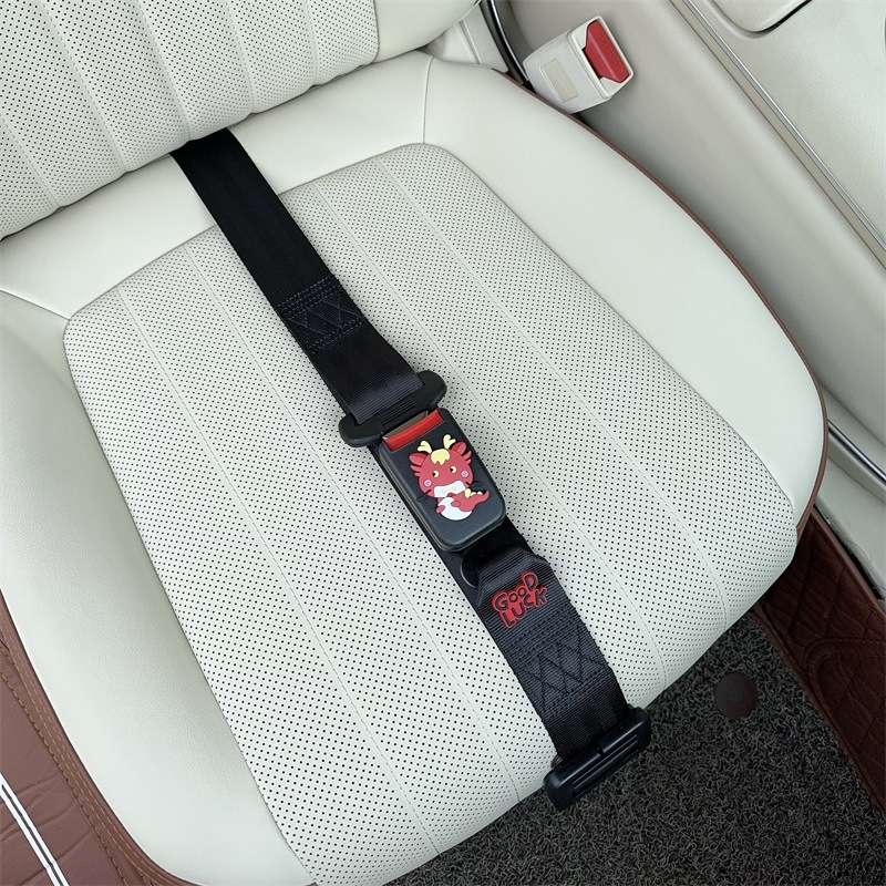 Car seat belt | Katong Cartoon Zodiac Seatbelt - three-point-anti-strangling-seatbelt-black-dragon