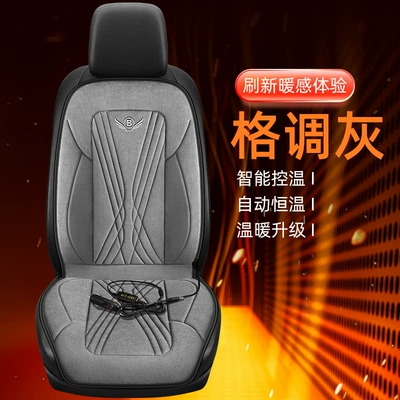 Double Seat Car Seat Cushion, Multi-function pad - 12v-24vb-model-single-seat-style-gray