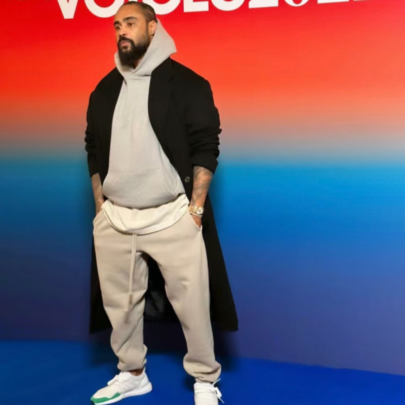 Fog Stack Main Line Solid Color Casual Timeless Pants Trendy American Street Style Loose Couple Sweatpants