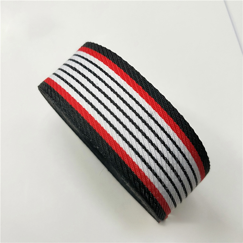 100D banda de banda de poliéster densa tricolor banda de banda de banda de banda lateral ropa bolsa accesorios en stock al por mayor