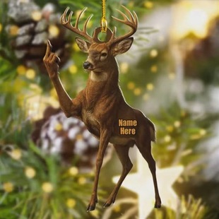Personalized Funny Deer Buck Fukin' FingerȤζ¹����ָ�b�
